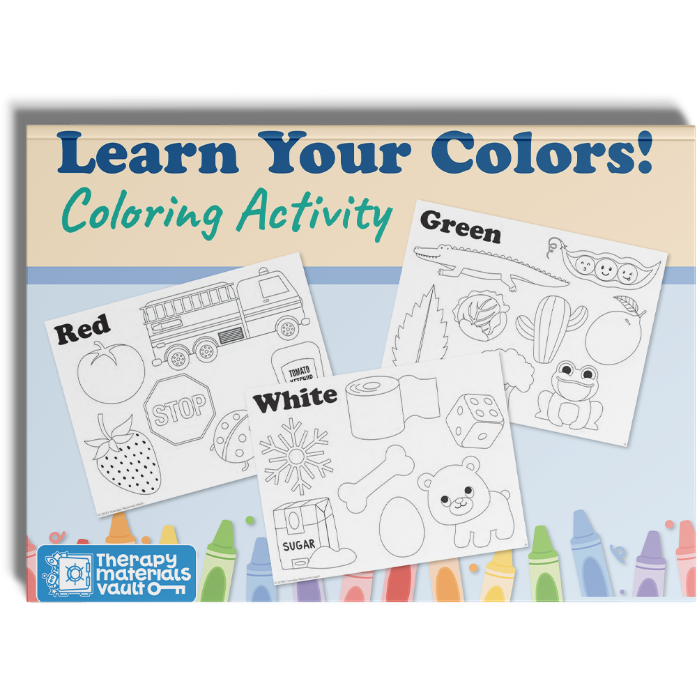 Learn Your Colors! Coloring Activity | Chicago Speech Therapy